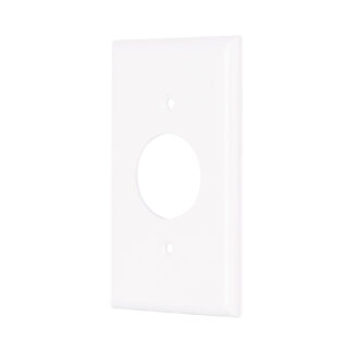 Placa de ABS para contacto redondo, Standard, blanco