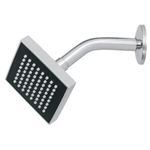 Regadera cuadrada ABS 4′ acabado cromo con brazo, Foset