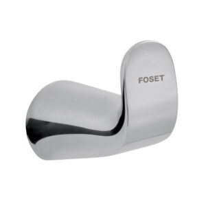 Gancho sencillo de latón acabado cromo para toalla, Riviera