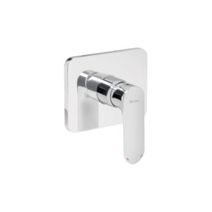 Monomando cromo para regadera sin desviador, Foset