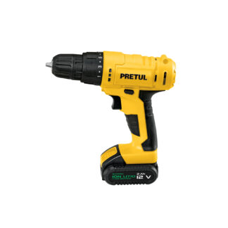 Taladro inalámbrico 3/8', 12 V, Pretul