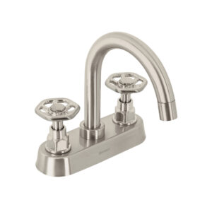 Mezcladora p/lavabo, bar, manerales redondos, satín, Tubig