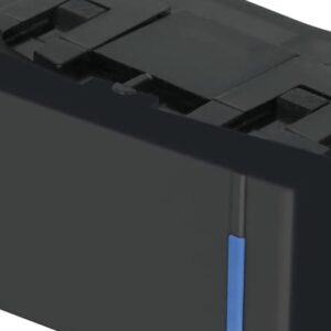 Interruptor de 3 vías, 1 módulo, línea Española,color negro