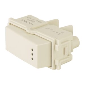 Interruptor sencillo con luz piloto, línea Italiana, marfil