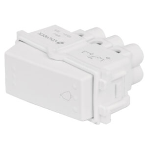Interruptor para timbre, línea Italiana, color blanco