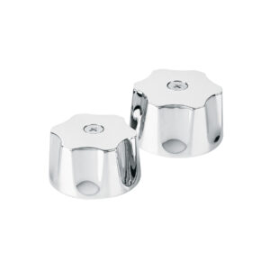 Juego de manerales hexagonales p/lav-fregadero, cromo, Aqua