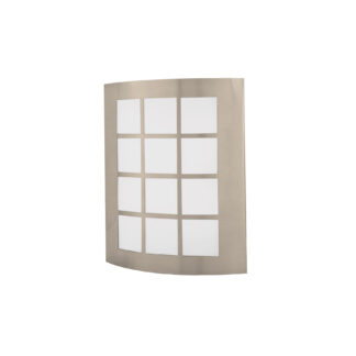 Arbotante decorativo de LED 15 W acero inoxidable luz cálida