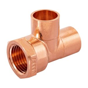 Tee de cobre rosca lateral 1/2′, Foset