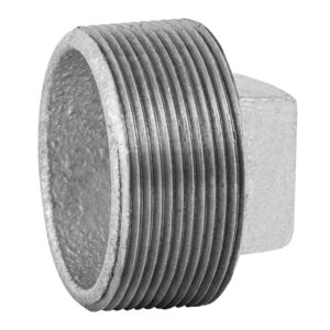 Tapón macho 2′ de acero galvanizado, Foset
