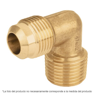 Codo terminal a 90° de latón 5/16′ x 3/8′, Foset