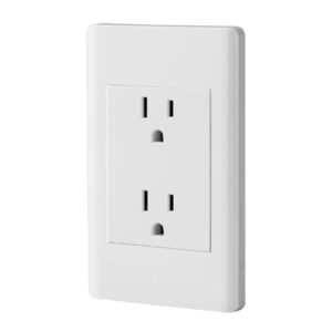 Placa armada blanca contacto dúplex 3 módulos, Lisboa