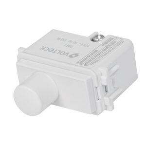 Dimmer giratorio, línea Italiana, color blanco, Volteck