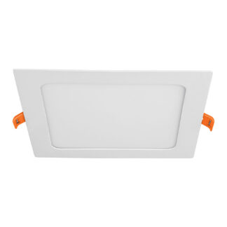 Luminario ultra delgado LED 12W empotrar cuadrado luz cálida
