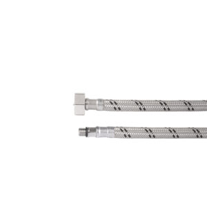 Manguera para monomando, acero inox, 1/2′ x 3/8′ UNF, 55cm