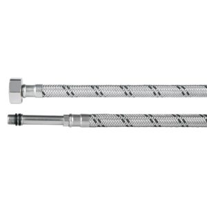Manguera para monomando, acero inox, 1/2’x M10, 55 cm