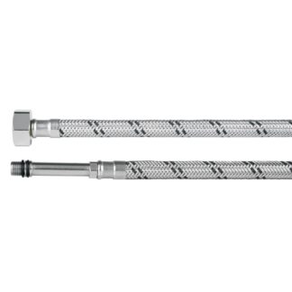 Manguera para monomando, acero inox, 1/2'x M10, 55 cm