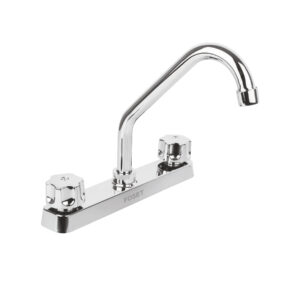 Mezcladora plástica 8′ p/fregadero, cuello corto, hex Basic