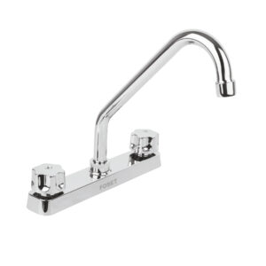 Mezcladora plástica 8′ p/fregadero, cuello largo, hex Basic