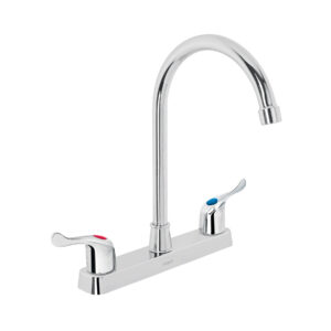 Mezcladora plástica 8′ cuello alto para fregadero, palanca