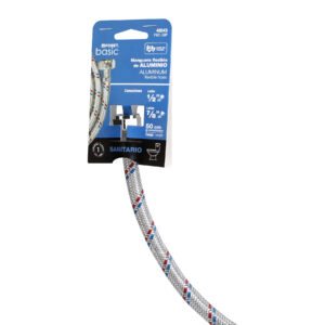 Manguera p/WC, aluminio, 1/2′ x 7/8′, 50 cm, Basic