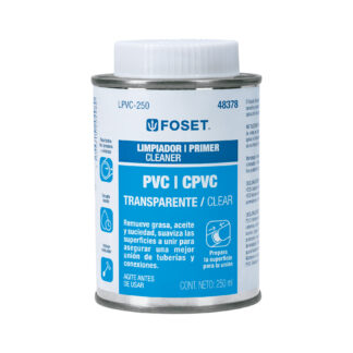 Limpiador para PVC y CPVC en lata, 250ml, Foset