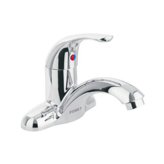 Monomando plástico para lavabo, nariz curva, Foset Basic
