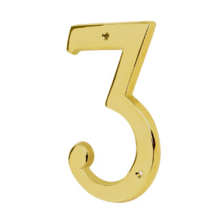 Número 3 de latón sólido 4', Hermex