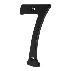 Número 7 de latón sólido 4′, negro,  Hermex