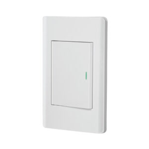 Placa armada blanca 1 interruptor 3 módulos, Lisboa, Volteck