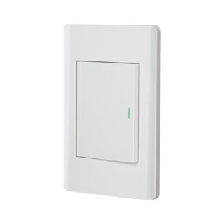 Placa armada blanca 1 interruptor 3 módulos, Lisboa, Volteck