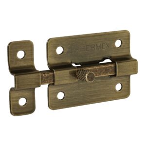 Pasador de barra plana 2′, latón antiguo, Hermex