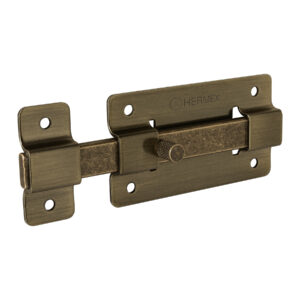 Pasador de barra plana 4′, latón antiguo, Hermex