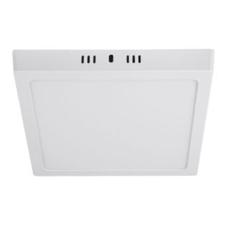 Luminario LED cuadrado tipo plafón 18 W, blanco, luz de día