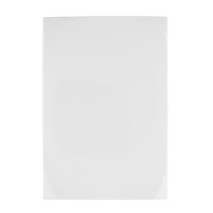 Placa de ABS ciega, línea Oslo, color blanco, Volteck