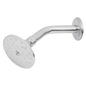 Regadera redonda 3-1/2′ brazo y chapetón de acero, Aqua