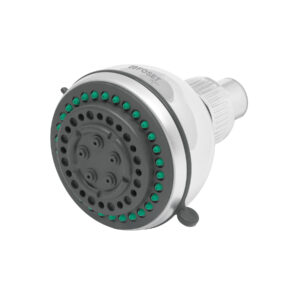 Regadera redonda de ABS 3′, 5 funciones, sin brazo, Aqua