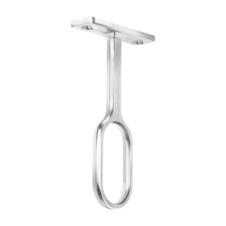 Soporte central para tubo ovalado de clóset, Hermex