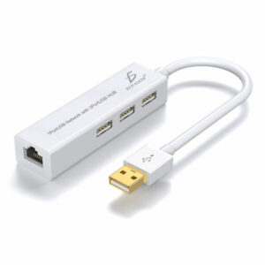 Hub 2.0 Usb Rj45 Rapito Ethernet Compatible Mac Pc 10/100m