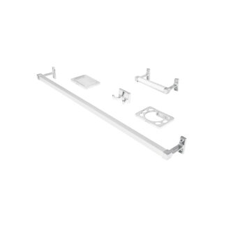 Juego de 5 accesorios para baño metálicos, Foset Basic