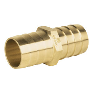 Cople inserción de latón 1′ para poliducto negro, Foset