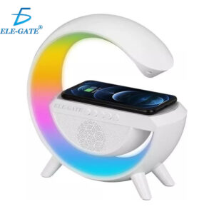 Bocina Lámpara De Mesa Inteligente Altavoz Bluetooth De Atmosfera De Cargador Inalámbrico