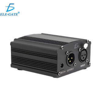 Fuente de alimentación Phantom de 48V CC para condensador Vocal grabación de estudio micrófono