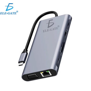 Hub Tipo USB Portátil 11 en 1 con Diversas Conexiones
