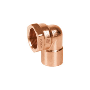 Codo 90° de cobre, rosca interior 3/4′, Foset