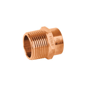 Conector de cobre, rosca exterior 3/4′, Foset