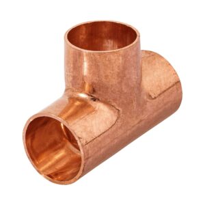 Tee sencilla de cobre 1′, Foset