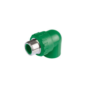 Codo 90° PPR, 3/4′, rosca macho con inserto metálico, Foset