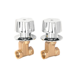 Juego llaves empotrar roscables, maneral metálico, Basic