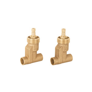 Juego llaves empotrar soldables, compresión, s/maneral,Basic