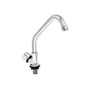 Llave individual para fregadero, cuello corto, Foset Basic